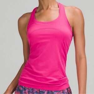 NWT Lululemon swiftly sonic Pink Tank Top size 6